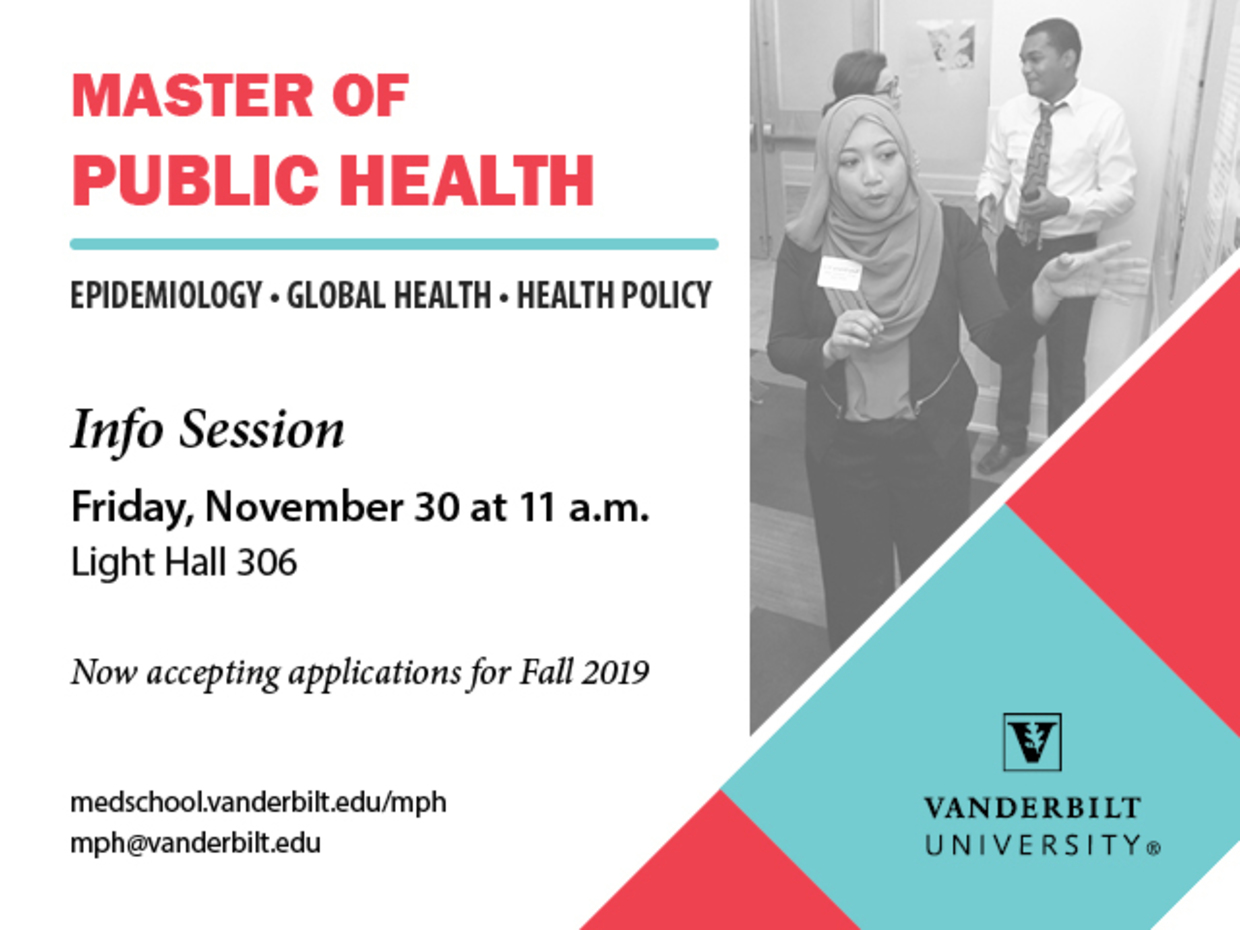 Event Vanderbilt MPH Info Session BRET Career Development ASPIRE