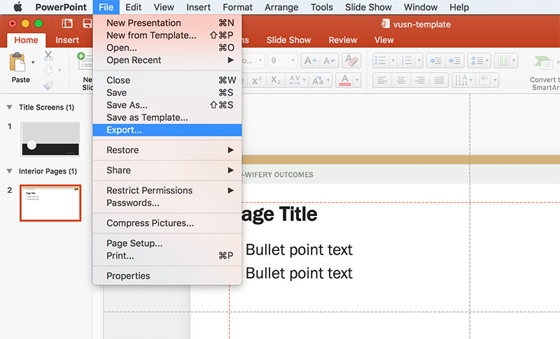 how to make powerpoint slide into jpeg