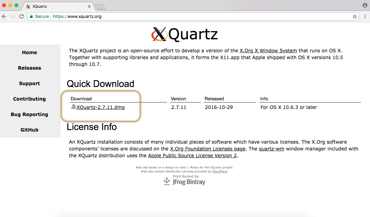 mac os install xquartz from command line