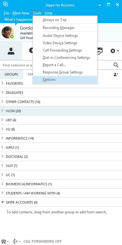 skype for business group call forwarding