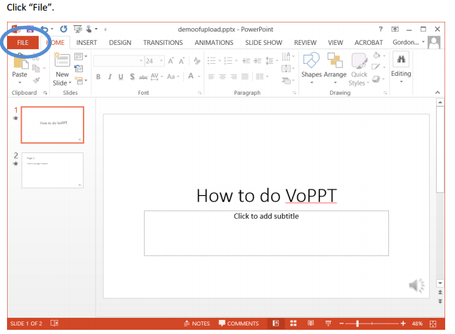 record voice on mac for powerpoint