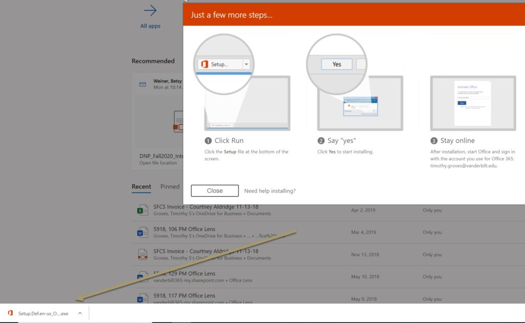 install office 365 over office 2016