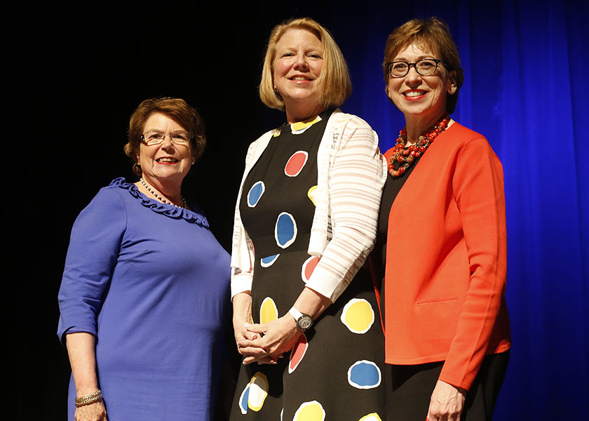 Dean Linda Norman, Pam Jones, Marilyn Dubree