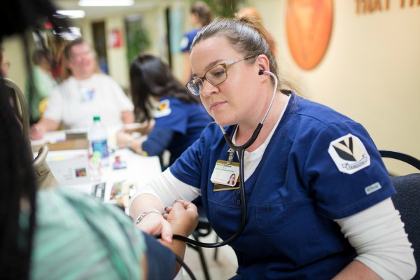 Health fair yields experience for students and savings for older adults