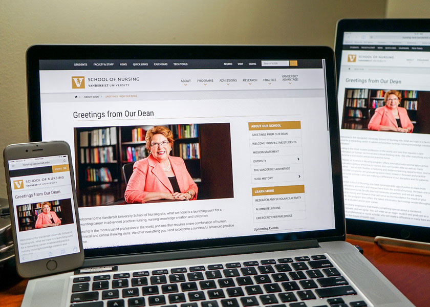 Introducing the new Vanderbilt University School of Nursing website