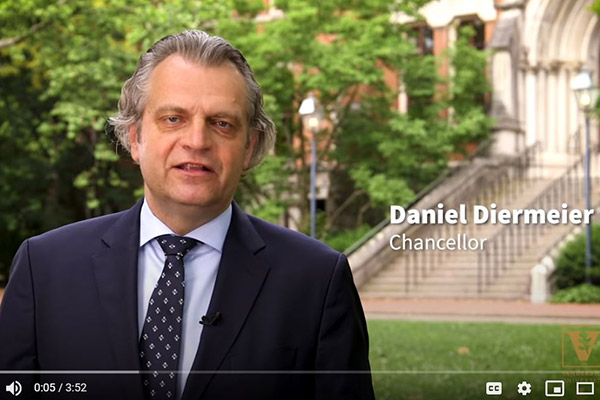 Start the fall semester with a greeting from the Chancellor for VUSN students