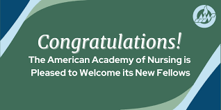 Sign reading Congratulations! The American Academy of Nursing is Pleased to Welcome Its New Fellows