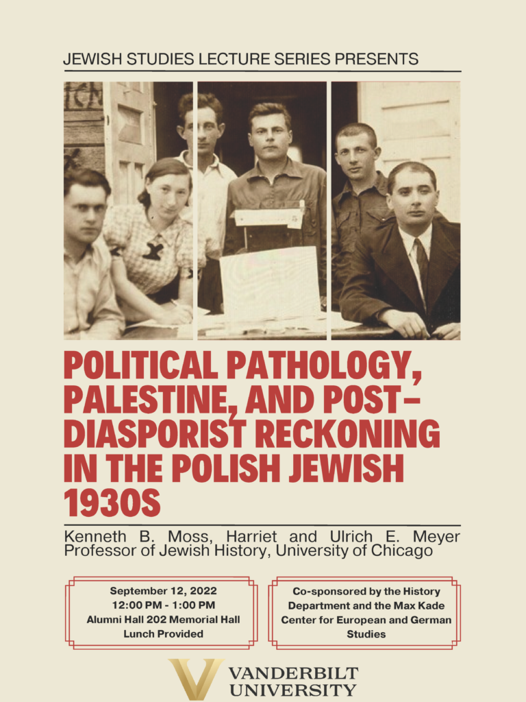 Poster for Moss lecture