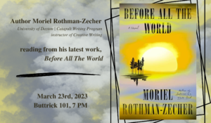 Vanderbilt Jewish Studies Department presents a Creative Writing Series with Moriel Rothman-Zecher