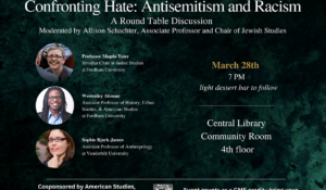 3/28 - Confronting Hate: Antisemitism and Racism