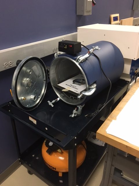 Pressure Chamber Image of pressure chamber equipment in makerspace
