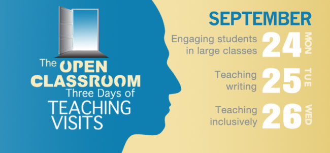 The Open Classroom: Three Days of Teaching Visit Opportunities 2018 ...