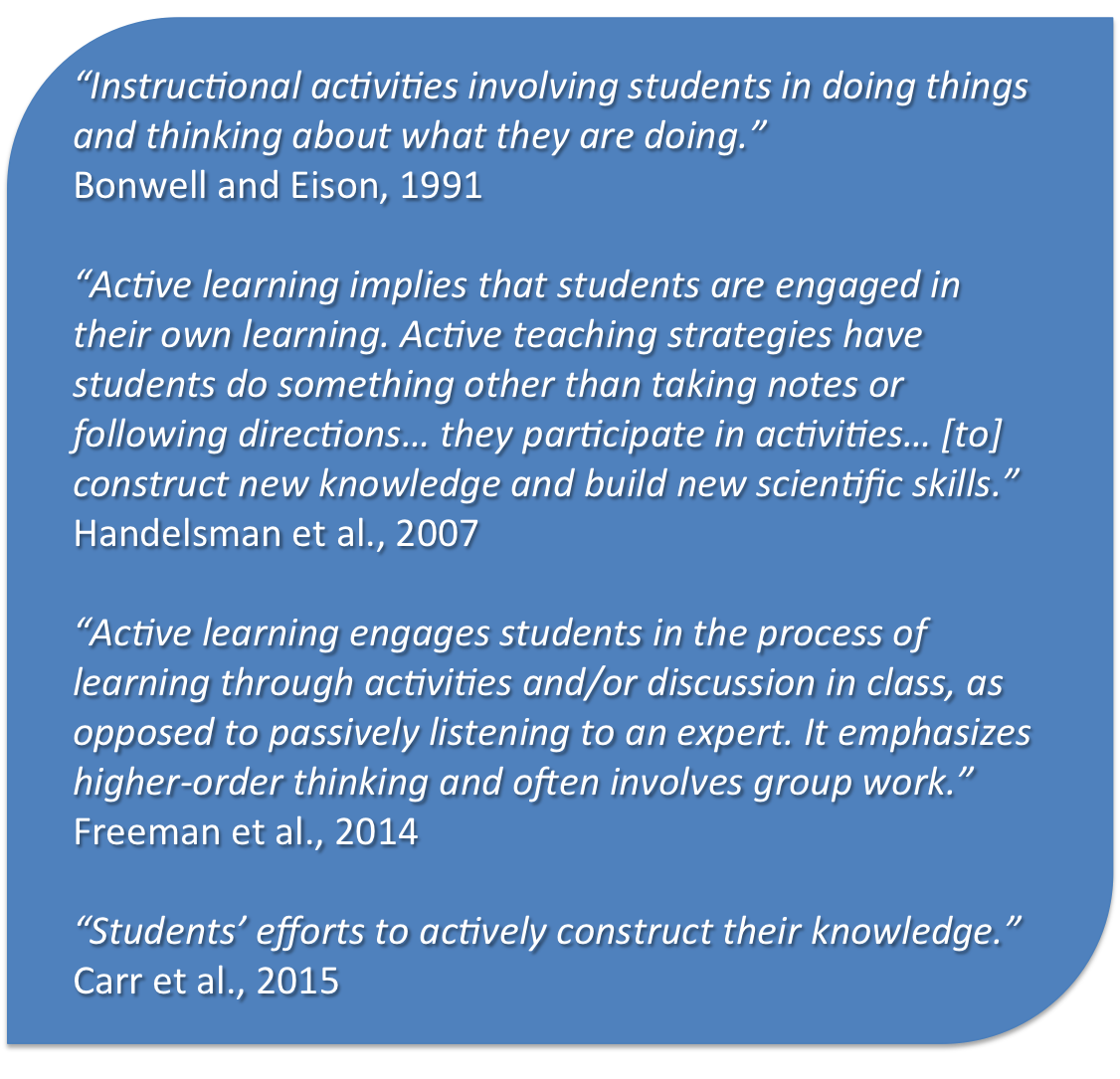 Active Learning Educational Psychology