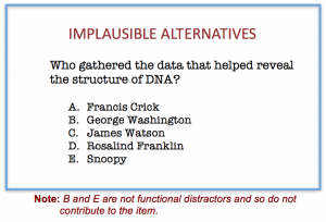 sample test item of problem solving