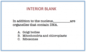 multiple choice research questions examples