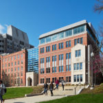 New School of Nursing Building on a sunny spring day