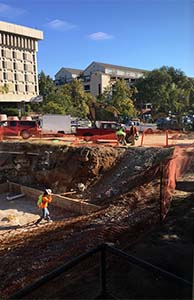 Excavation pit for VUSN building 2017