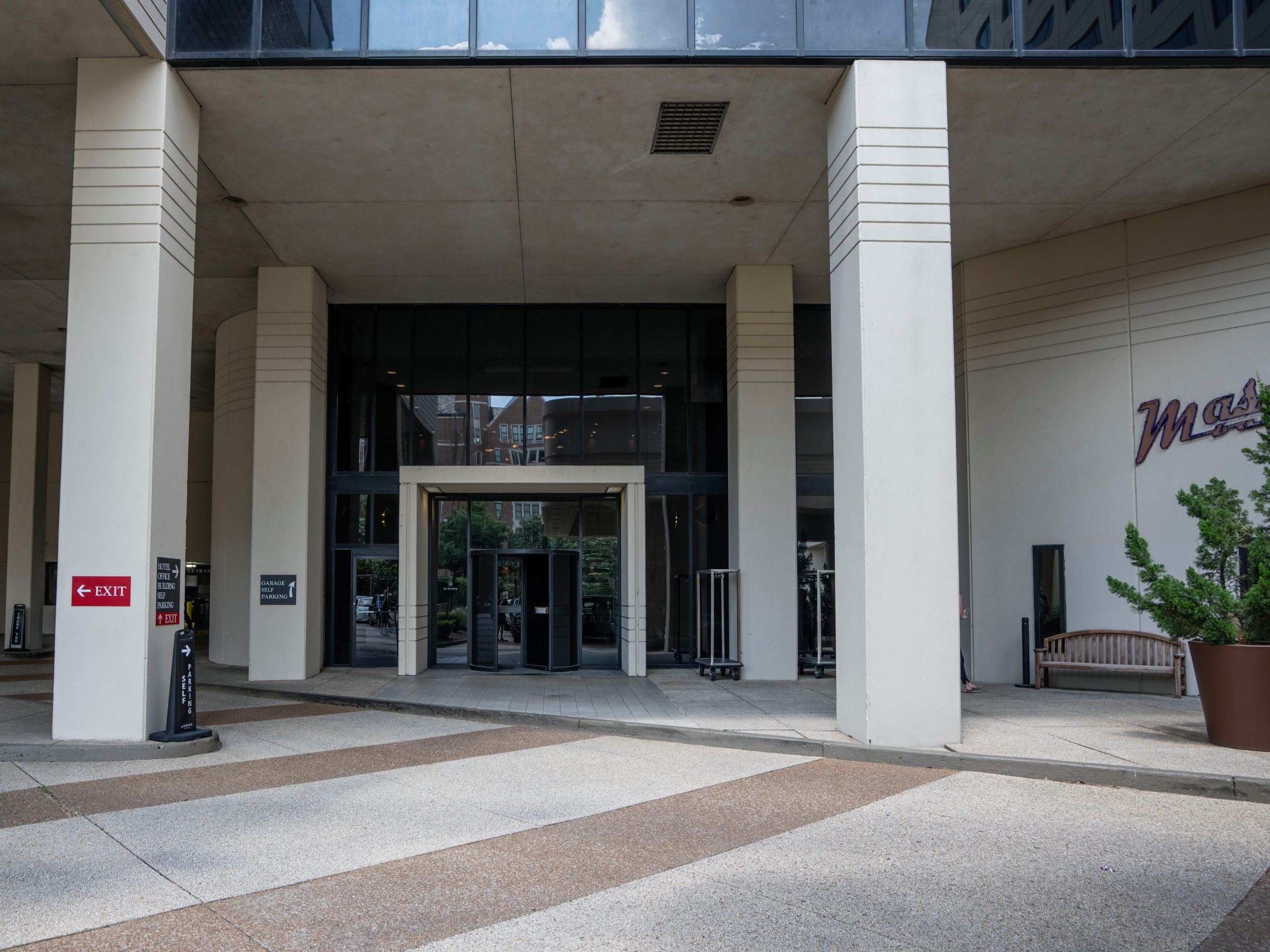  Front door to Office Tower, left of hotel entrance