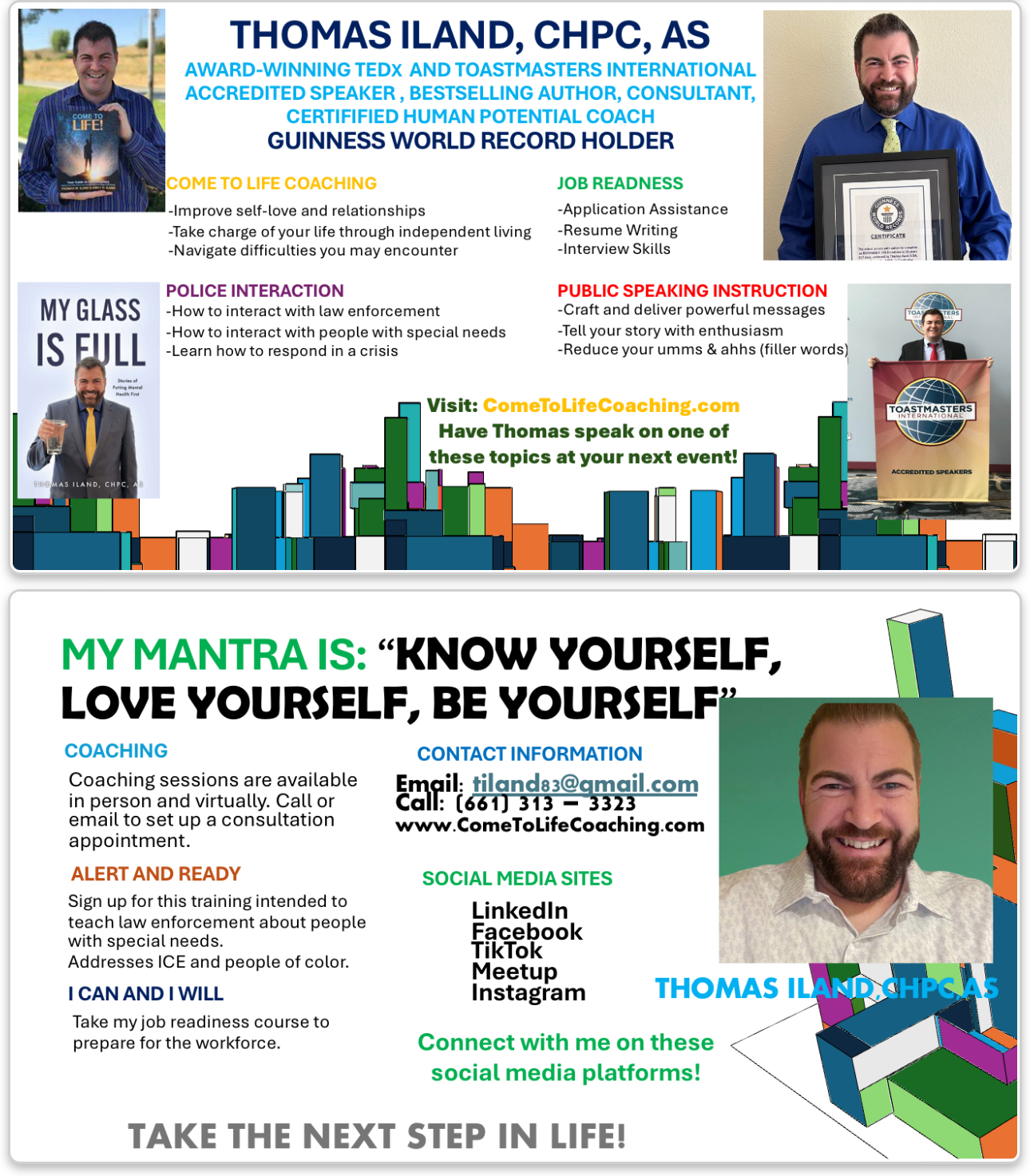 THOMAS ILAND promo postcard