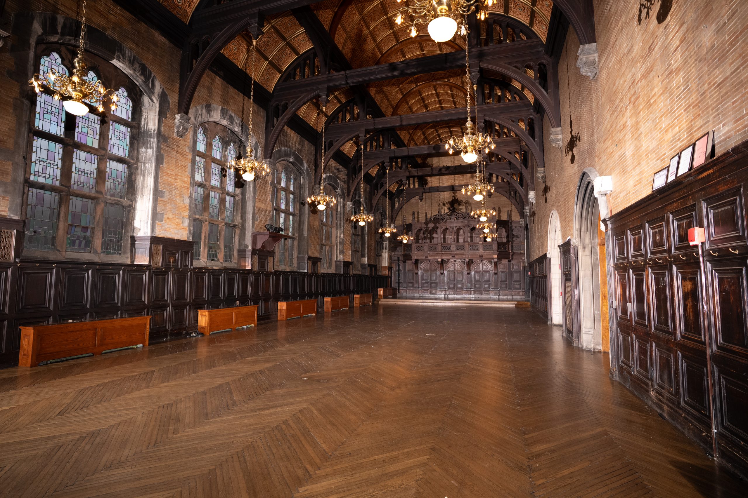 Wooden interior of Vanderbilt NYC campus