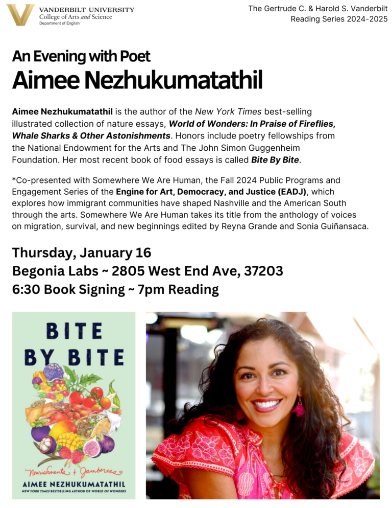 Reading with Aimee Nezhukumatathil