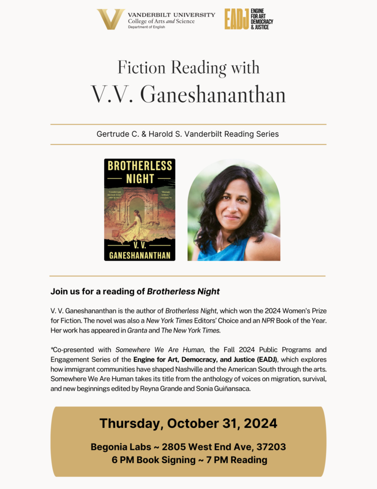 Reading with V.V. Ganeshananthan (Fiction)